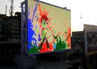 Alta pared video llevada al aire libre impermeable del brillo P5 a todo color con el gabinete del hierro