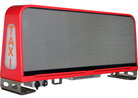 Caja de luz de la publicidad del top del taxi de la muestra de publicidad del tejado del coche de la prenda impermeable P5 a todo color
