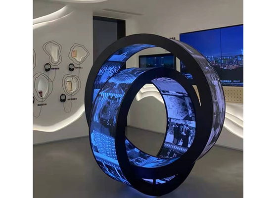 Uso publicitario interior curvado descontable del módulo flexible suave del LED