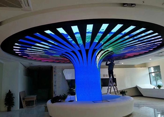 La circular interior llevada flexible del panel P3 de la pantalla 1R1G1B curvó la ronda suave