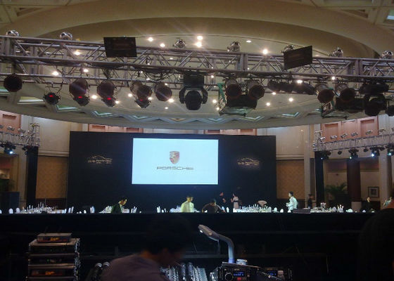 El RGB a presión exhibición llevada HD de la fundición P2.5 interior para el fondo de etapa, 2 años de garantía