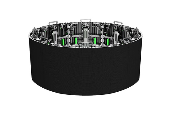 Display LED de alquiler de interiores curvado de forma de círculo en la esquina