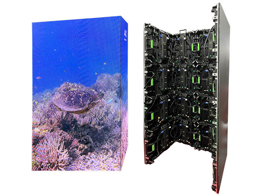 P1.95 P2.5 P2.6 P3.91 En el ángulo recto de alquiler de pantalla LED 250*250mm Tamaño del módulo Conexión dura