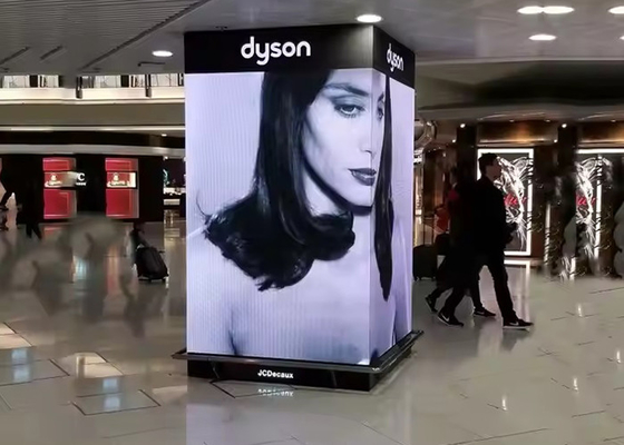 Mural de vídeo LED de ángulo derecho P1.875 P2.5 Mantenimiento frontal en interiores