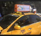 Publicidad llevada top de la exhibición del taxi de la pantalla P5 de la prenda impermeable LED de SMD2727 RGB