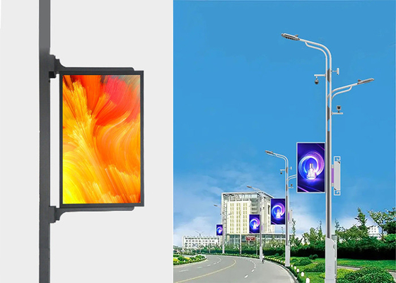 Control de red 4G de doble/unilateral con pantalla LED de luz inteligente de calle