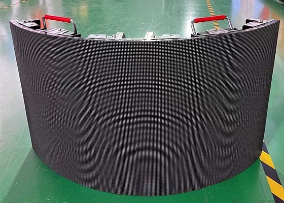 Pantallas LED curvas de alta resolución para alquiler, P3.91 para publicidad
