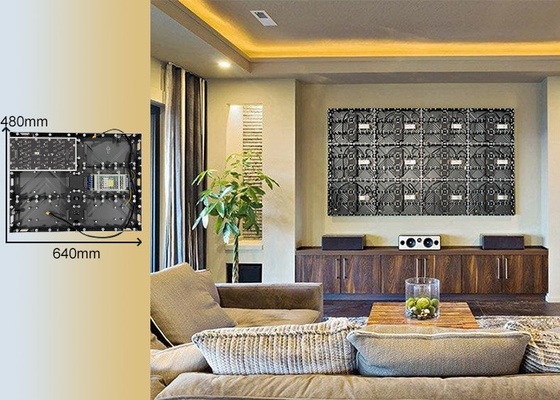 Teatro para el hogar de aluminio de peso ligero pantalla LED sin costuras fácil instalación