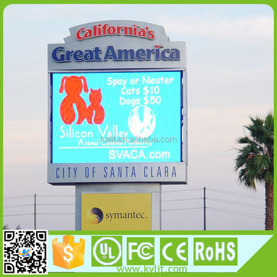 P10 Módulo de visualización LED exterior de 10 mm Pitch de píxeles 10000cd/m2