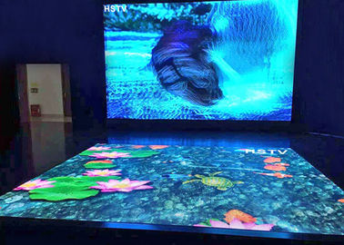 Baile interactivo llevado Rgb interior de la exhibición P4.81 del piso que hace publicidad fácilmente de mantenimiento