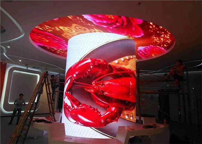 Túnel suave llevado a todo color interior flexible de la publicidad del módulo de la exhibición
