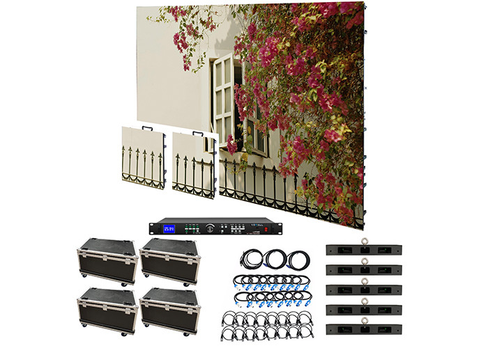 Pantallas LED de alquiler de escenarios P1.95 P2.6 P2.97 P3.91 500*500mm Módulo de conexión dura
