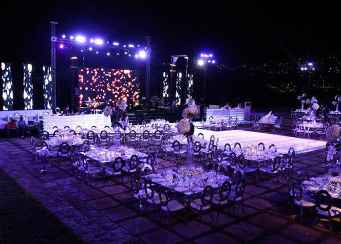 El alquiler llevado interior a todo color Smd2121 del fondo de la boda de la pantalla de visualización P4 llevó la lámpara