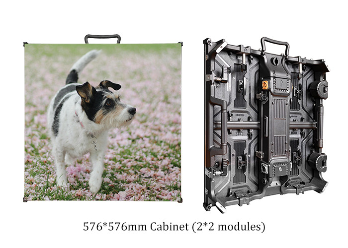 P4.8 Pantalla LED de alquiler al aire libre 576*576mm gabinete 288*288mm módulo impermeable a la lluvia