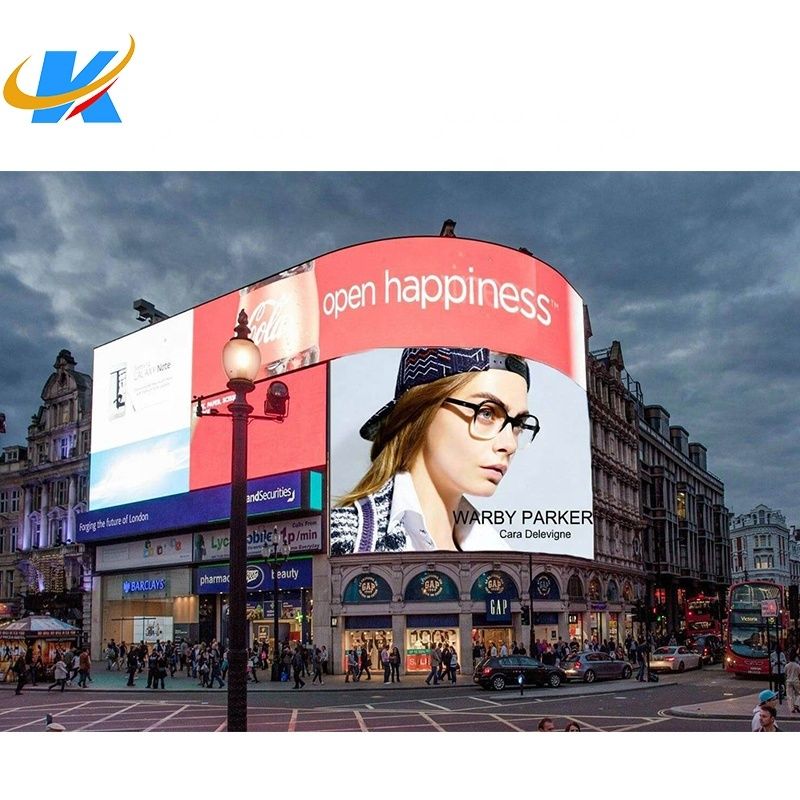 Pantalla LED para exteriores P10, 6500 cd/m² a todo color