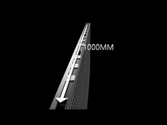 Pared interior con LED